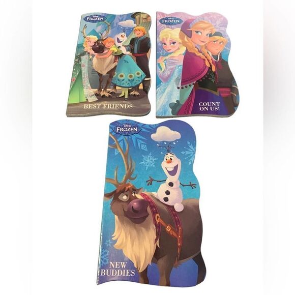 Set of 3 Disney Frozen Board Books, Best Friends, Count On Us, & New Buddies - Picture 3 of 6